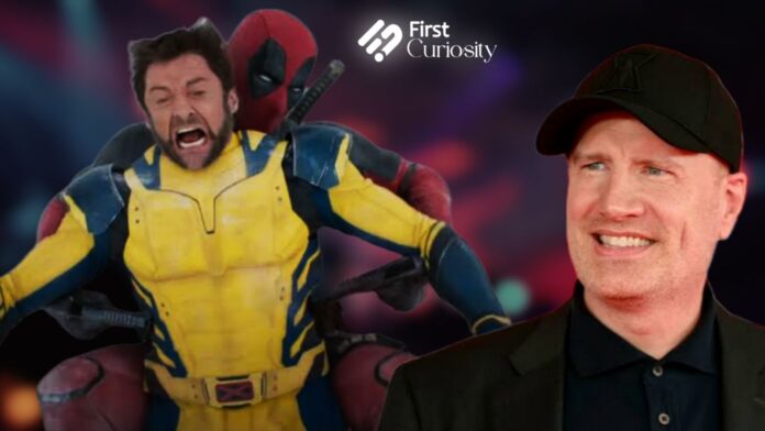 Deadpool, Wolverine, and Kevin Feige (Image: Marvel)