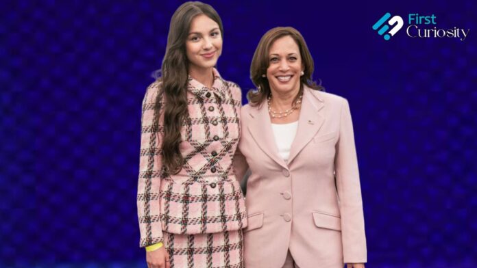 Olivia Rodrigo and Kamala Harris