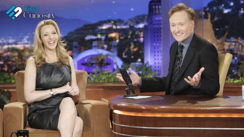 Lisa Kudrow and Conan O'Brien (Image: NBC)