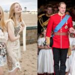 (L) Elle Fanning and Dakota Fanning, (R) Kate Middeton and Prince William (Image: Vogue, @princeandprincessofwales/Instagram)