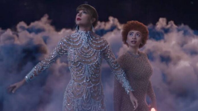 Taylor Swift and Ice Spice for the 'Karma' music video / TAS Rights Management