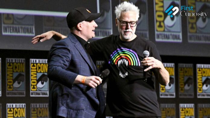 Kevin Feige and James Gunn