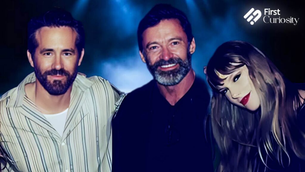 Ryan Reynolds, Hugh Jackman and Taylor Swift (Image: Instagram)