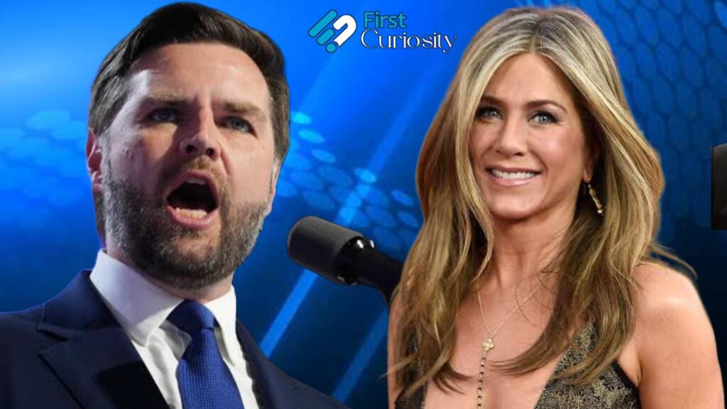 J. D. Vance and Jennifer Aniston (Image: PEOPLE)