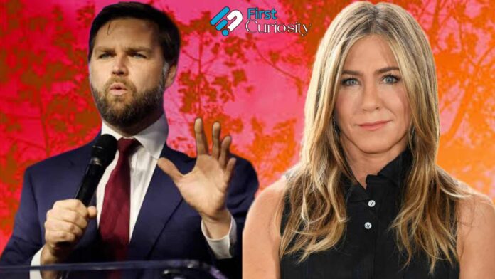 J. D. Vance and Jennifer Aniston (Image: PEOPLE)