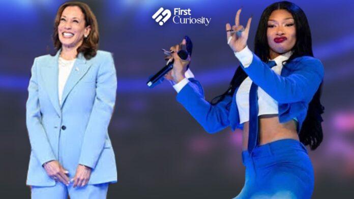 Kamala Harris and Meghan Thee Stallion (Image: TikTok)