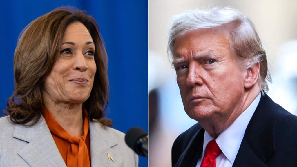 Kamala Harris and Donald Trump (Image: Instagram @kamalaharris/@realdonaldtrump)