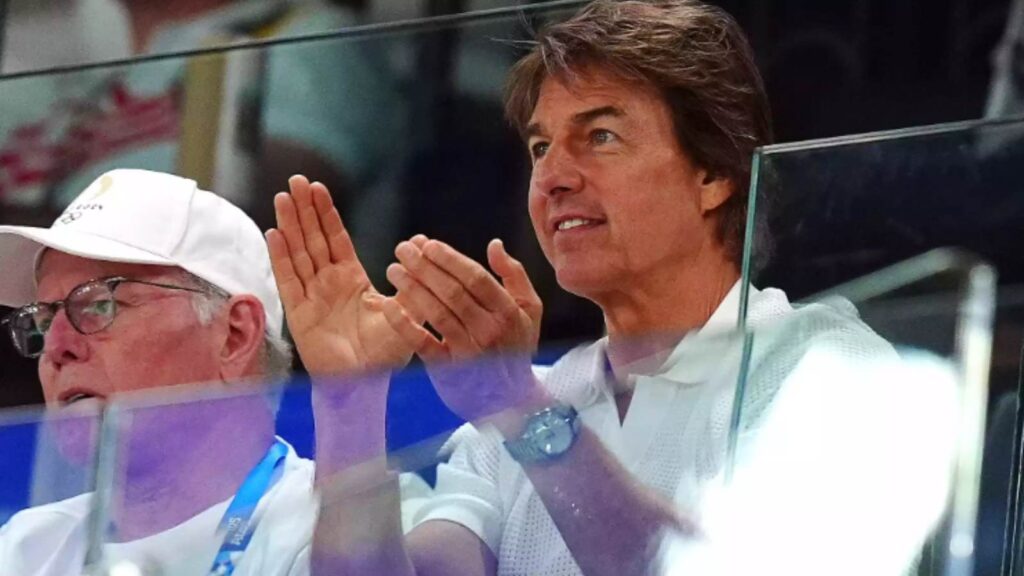 Tom Cruise at the Paris Olympics (Image: X @TMZ)