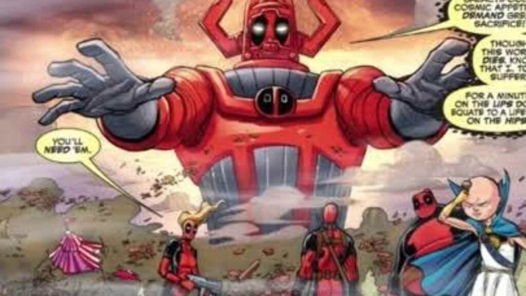 Galactus and Deadpool (Image: Marvel)