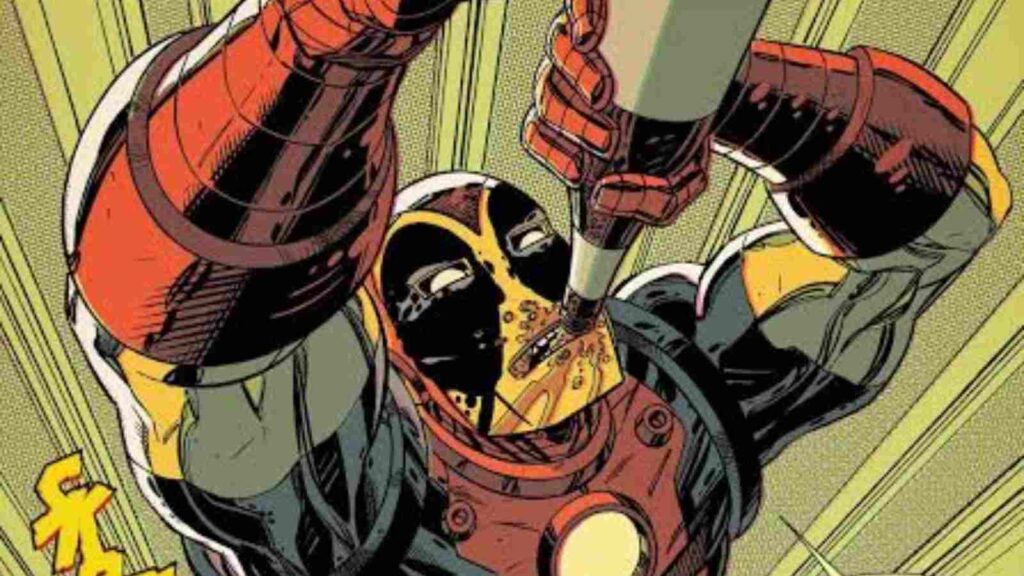 Deadpool steals Iron Man suit and gets drunk (Image: Marvel)