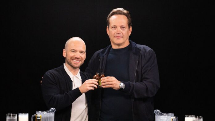 Vince Vaughn on Hot Ones (Image: X @/ seanseaevans )