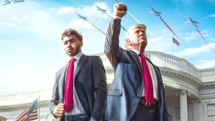 Donald Trump and Adin Ross (Image: X @adinross)