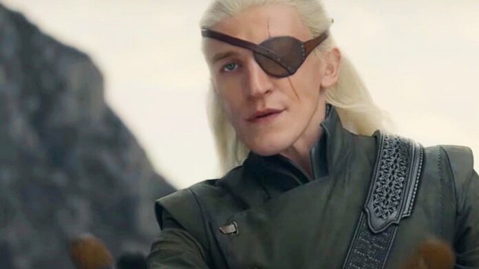 Ewan Mitchell as Aemond Targaryen (Image: HBO)