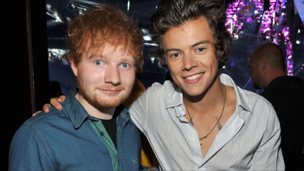 Ed Sheeran and Harry Styles (Image: Fox)