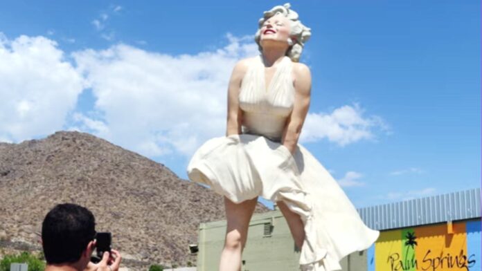 Marilyn Monroe's statue in Palm Springs (Image: AFP)