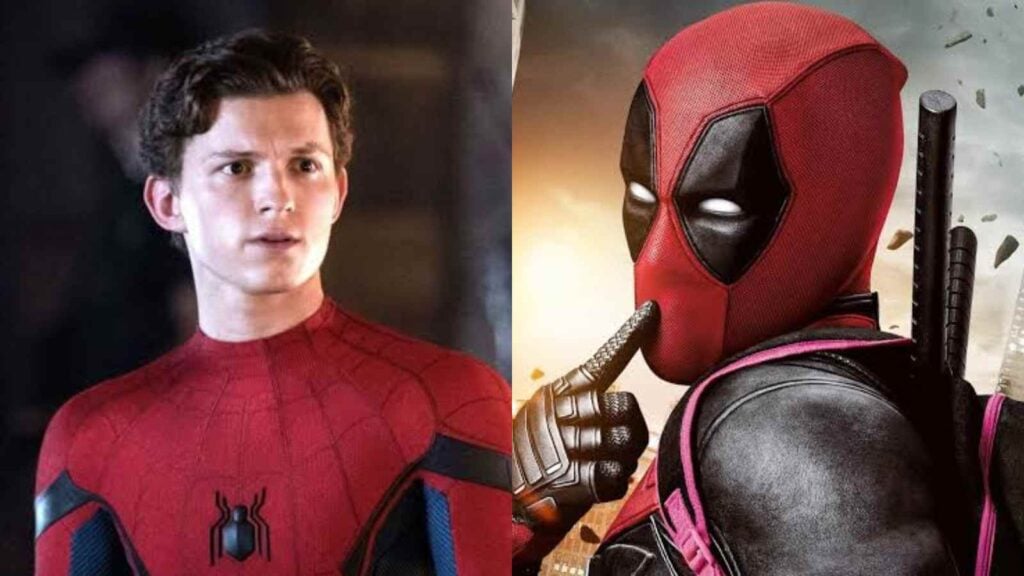 Tom Holland as Spiderman (L) and Ryan Reynolds as Deadpool (R) (Image Marvel)