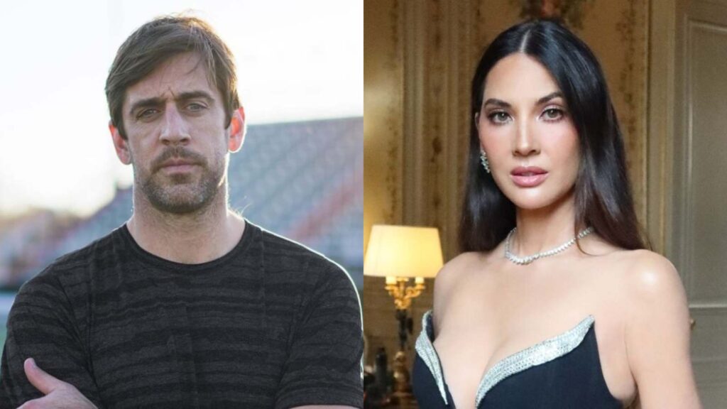 (L) Aaron Rodgers and (R) Olivia Munn (Image: instagram @aaronrodgers12 @oliviamunn) 