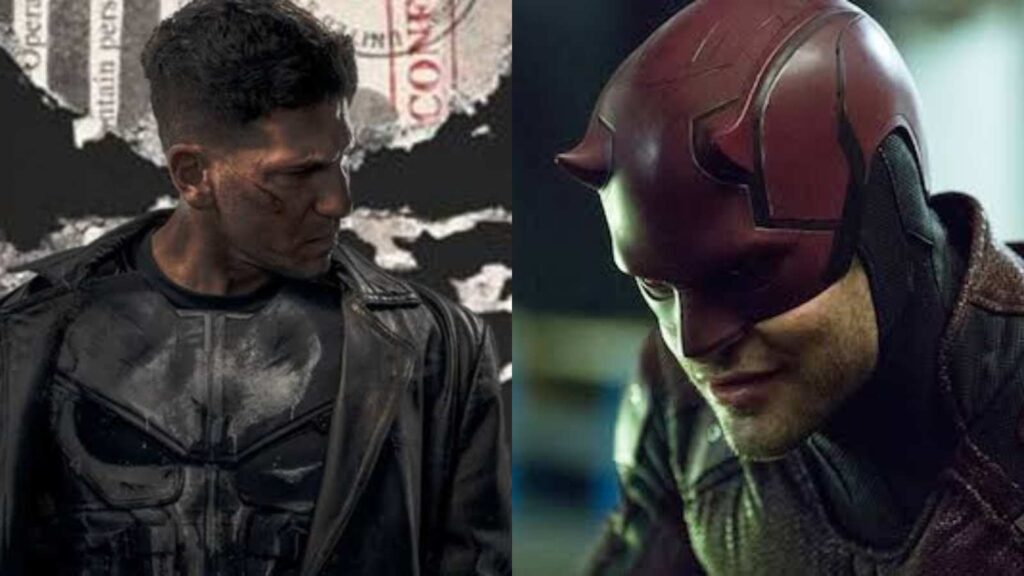 (L) Jon Bernthal as the Punisher and (R) Charlie Cox as Daredevil (Image: Marvel)