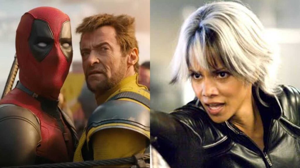 (L) Deadpool and Wolverine, (R) Halle Berry as Storm (Image: Marvel, Fox)