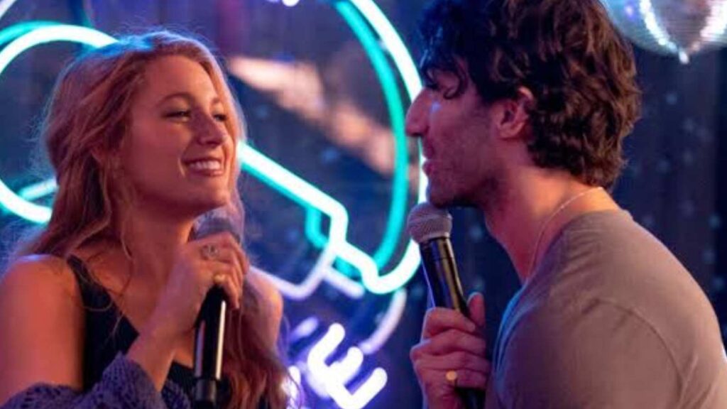 Blake Lively as Lily Bloom and Justin Baldoni as Ryle (Image: Sony)