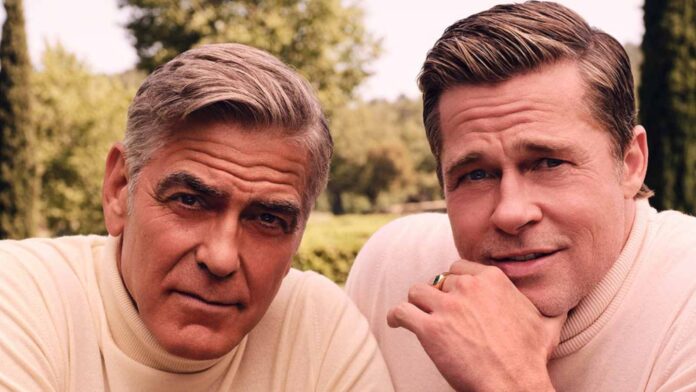 George Clooney and Brad Pitt (Image: GQ)