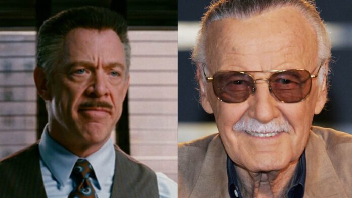 (L) J. K. Simmons and (R) Stan Lee (Image: Marvel)