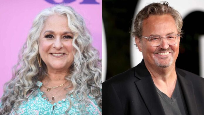 Marta Kauffman (L) and Matthew Perry (R) (Image: FilmMagic)