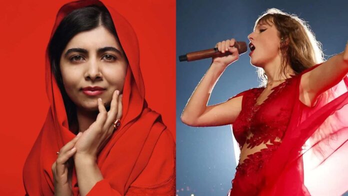 Malala Yousafzai and Taylor Swift (Image: Vogue and Instagram @taylorswift)