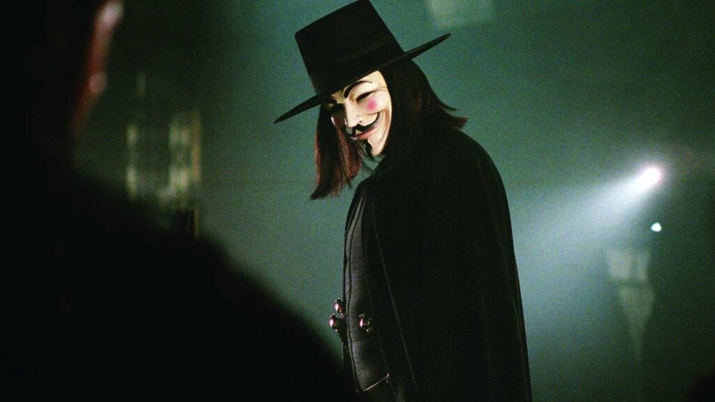 Still from 'V for Vendetta' (Image: Prime Video)