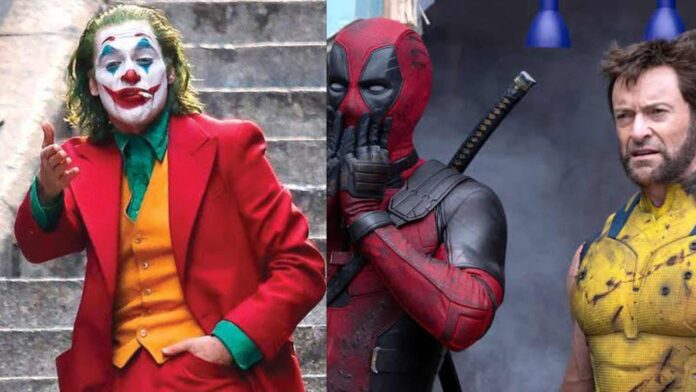 (L) Stills from Joker And (R) 'Deadpool And Wolverine' (Image: Warner Bros / Marvel)