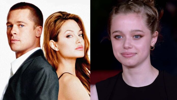 Brad Pitt, Angelina Jolie and Shiloh (Image: 20th Century Fox and People)