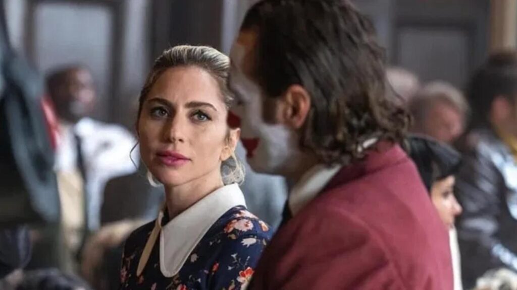 Lady Gaga as Harley Quinn and Joaquin Phoenix as Joker (Image: Warner Bros)