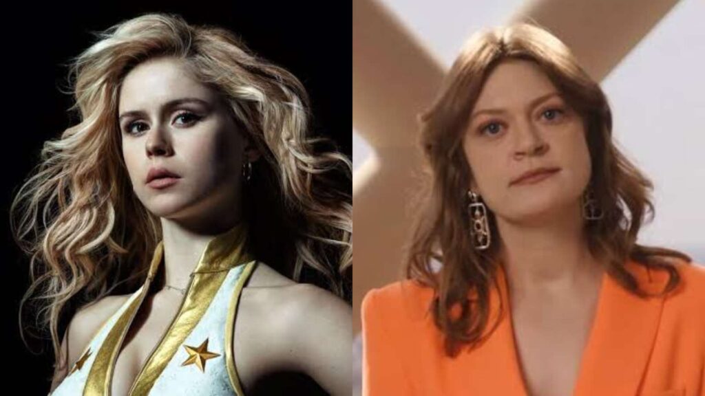 (L) Erin Moriarty as Starlight and (R) Colby Minifie as Ashley Barett (Image: Amazon)