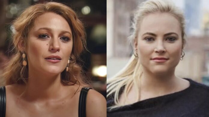 Blake Lively and Meghan McCain (Image: Variety and X /@Meghan McCain)