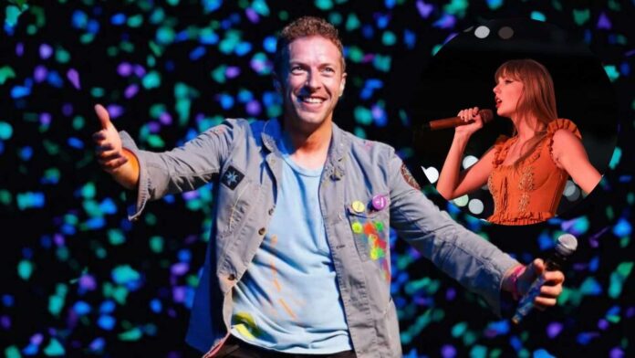 Chris Martin and Taylor Swift (Image: AP Images and Instagram @/taylorswift)