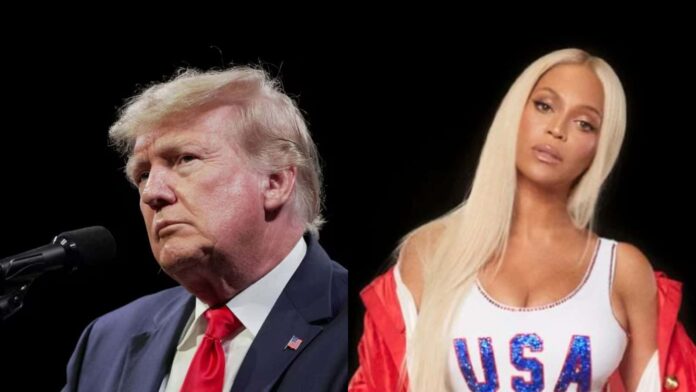 Donald Trump and Beyonce (Image: AP/ Instagram @/beyonce)