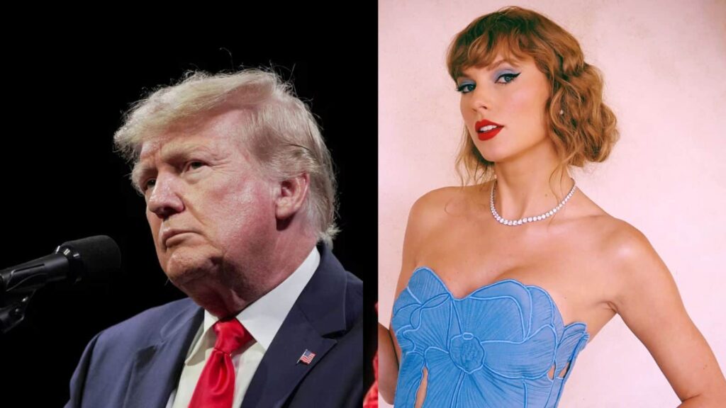 Donald Trump and Taylor Swift (Image: AP/ Instagram @/taylorswift)