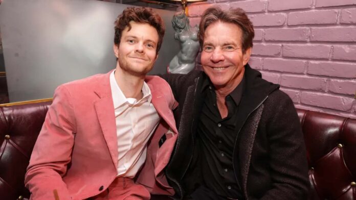 Jack Quaid (L) and Dennis Quaid (R) (Image: E!)