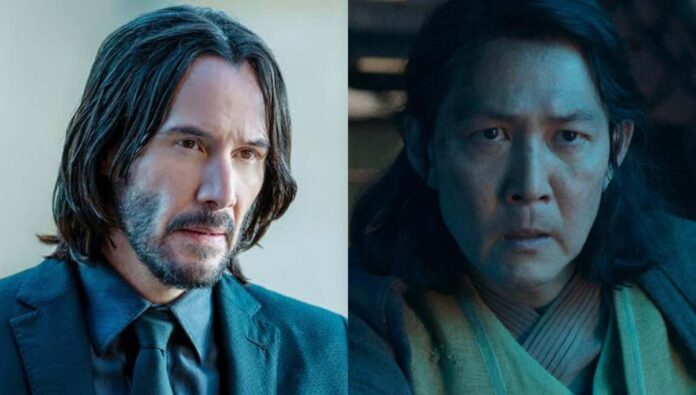 (L) Keanu Reeves and (R) Lee Jang-Jae in The Acolyte (Image: Lucasfilm, Lionsgate)