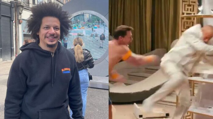 Eric André and still from the The Eric Andre Show (Image: Instagram @ericandre / ABC)