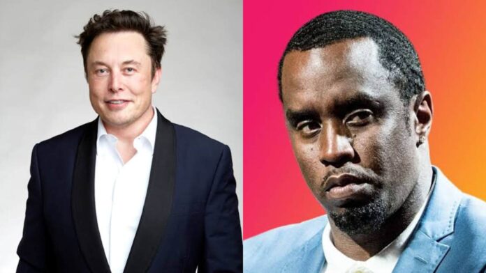 Elon Musk and Sean Diddy Combs (Image: New Mexico Museum Of Space History / Newsweek)