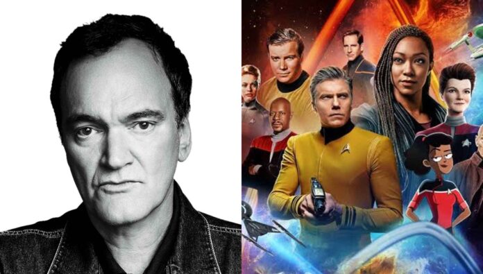 (L) Quentin Tarantino and (R) Star Trek (Image: Variety, NBC)