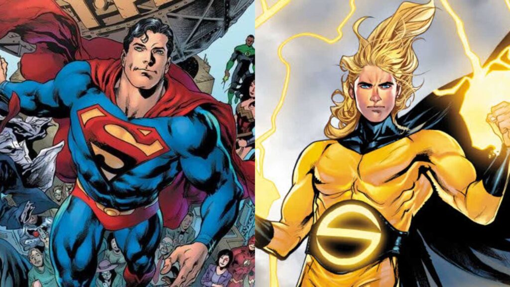 (L) Superman and (R) Sentry (Image: Marvel and DC comics) 