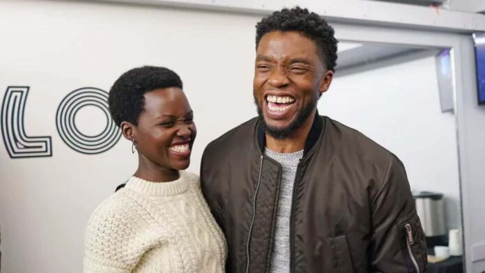 Lupita Nyong'o and Chadwick Boseman (Image: WIRE)