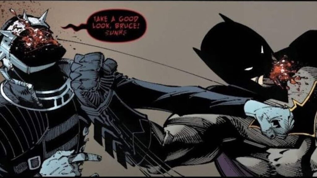 Batman and The Batman who Laughs (Image: DC)