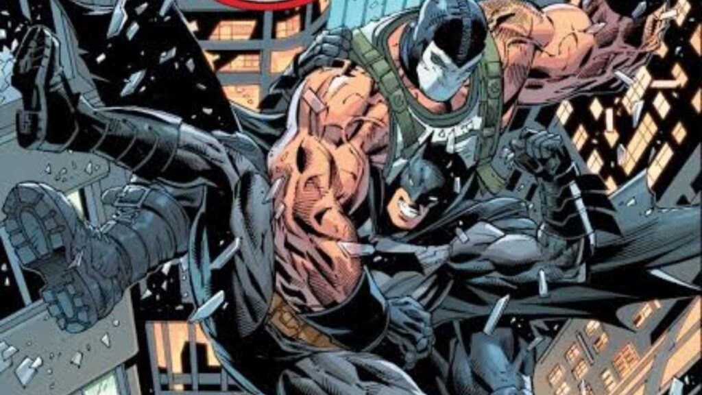 Bane and Batman (Image: DC)