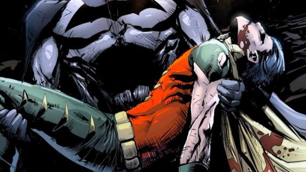 Batman with Robin's deadbody (Image: DC)