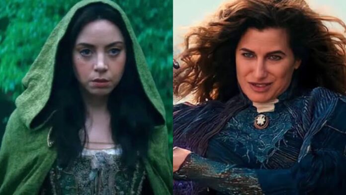 (L) Aubrey Plaza as Rio Vidal and (R) Kathryn Hahn as Agatha Harkness (Image: Marvel)