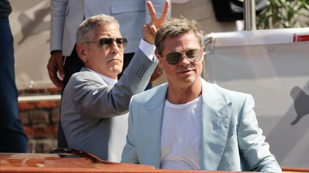 George Clooney and Brad Pitt (Image: Page Six)