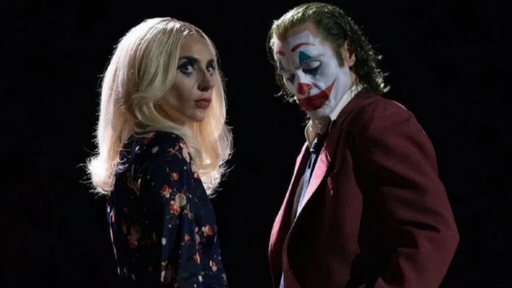 Lady Gaga as Harley Quinn and Joaquin Phoenix as Joker (Image: Warner Bros) 